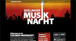 Desktop Screenshot of musiknacht-esslingen.de