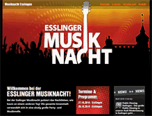 Tablet Screenshot of musiknacht-esslingen.de